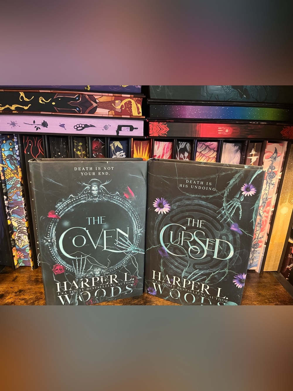 The Coven and The Cursed by Harper L. Woods Deluxe Hardcovers